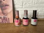 pink gellak 101 soft white 322 spakie peach gratis oil jojob, Ophalen, Wit, Zo goed als nieuw, Handen en Nagels
