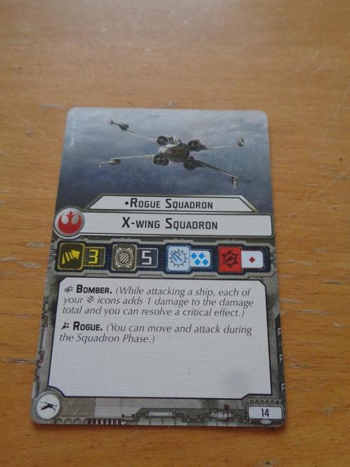 star wars armada kaartje voor rogue squadron, Hobby en Vrije tijd, Wargaming, Zo goed als nieuw, Overige soorten, Toebehoren, Ophalen of Verzenden
