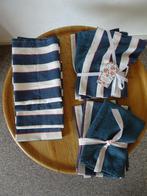 2 blauwe keukensets en 4 extra theedoeken nieuw, Huis en Inrichting, Keuken | Textiel, Ophalen of Verzenden, Nieuw, Blauw, Theedoek of Handdoek