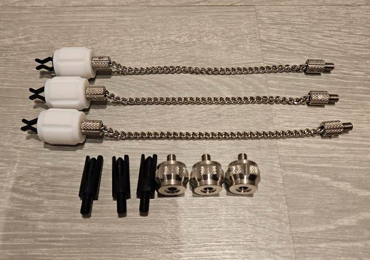 3 X Solar P1 PFTE Indicator white, Watersport en Boten, Hengelsport | Karpervissen, Zo goed als nieuw, Complete set, Ophalen of Verzenden