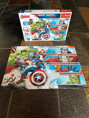 Marvel puzzel - 160 stukjes, leeftijd 6+, oa. Hulk, Iron Man beschikbaar voor biedingen