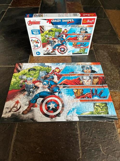 Marvel puzzel - 160 stukjes, leeftijd 6+, oa. Hulk, Iron Man, Kinderen en Baby's, Speelgoed | Kinderpuzzels, Zo goed als nieuw