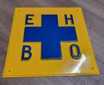 EHBO kunstof wand / muur / auto bord met letters en kruis., Ophalen of Verzenden, Nieuw