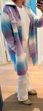 Toffe fleurige ‘lente/herfst’ jas, One size, Kleding | Dames, Maat 38/40 (M), Paars, Ophalen of Verzenden, Ambika