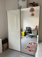 Kledingkast, Huis en Inrichting, Kasten | Kledingkasten, Ophalen, Gebruikt, 100 tot 150 cm, Glas