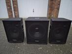 Ibiza Sound Cube1512 active set, Subwoofer, Zo goed als nieuw, 120 watt of meer, Ophalen
