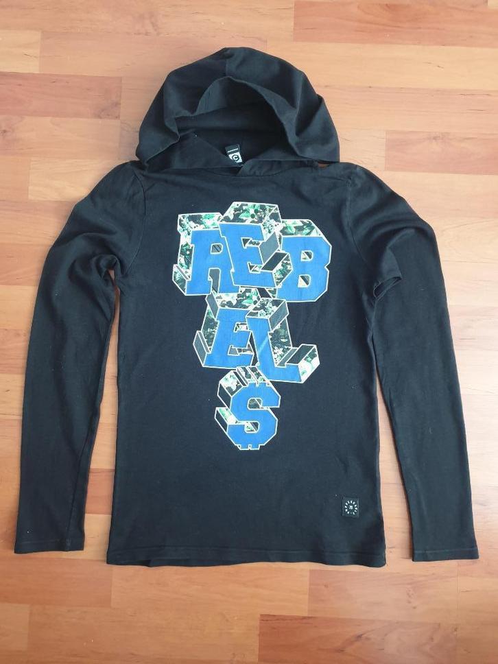 Longsleeve jongens - Rebels - Maat 158-164, Kinderen en Baby's, Kinderkleding | Maat 158, Zo goed als nieuw, Jongen, Shirt of Longsleeve