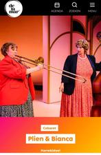 Ruilen: 2 kaarten voor Cabaret Plien & Bianca 3 okt DeLaMar, Tickets en Kaartjes, Theater | Cabaret en Komedie, Twee personen