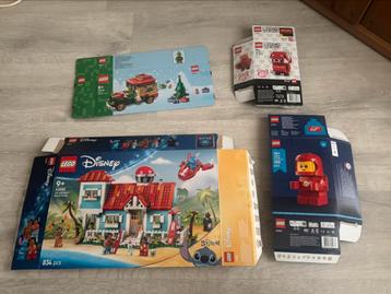 Lege! Lego dozen 40746, 40767, 40797 & 43268 beschikbaar voor biedingen
