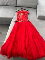 Rode gala jurk, Kleding | Dames, Gelegenheidskleding, Ophalen of Verzenden, Galajurk, Zo goed als nieuw, Maat 36 (S)