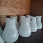 9 Witte Vaasjes - Gebruikt, Antiek en Kunst, Ophalen