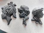 3 x Fifties vintage Kroon wandhoofdjes, Ophalen of Verzenden