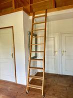 Houten boekenkast ladder of zoldertrap, Doe-het-zelf en Verbouw, Ladders en Trappen, Ophalen, Gebruikt, Ladder, 2 tot 4 meter