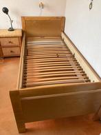 Stevig seniorenbed, licht eiken, Huis en Inrichting, Slaapkamer | Bedden, Ophalen, 90 cm, Eenpersoons, 200 cm