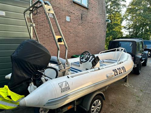 Zodiac Yachtline 420 met 50pk Mercury Rib, Watersport en Boten, Rubberboten, Gebruikt, Zodiac, Overige materialen, Minder dan 70 pk