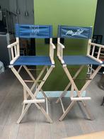 2 houten Regisseursstoelen hoog, Huis en Inrichting, Stoelen, Ophalen, Nieuw