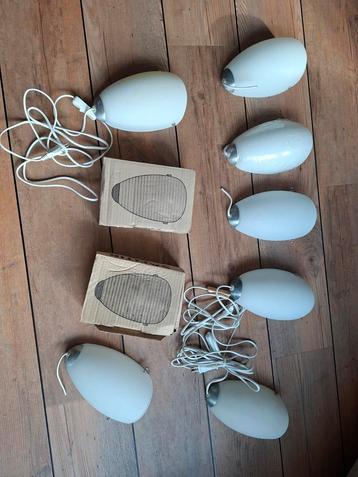 9x Ikea Santir Wandlampen Melkglas - ZGAN beschikbaar voor biedingen