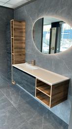 Showroom badmeubel 140 + 50, Ophalen, Zo goed als nieuw, Wastafel