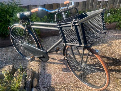 Herentransport fiets met krat – Nieuwstaat – Frame 59 cm, Fietsen en Brommers, Fietsen | Heren | Herenfietsen, Nieuw, Overige merken