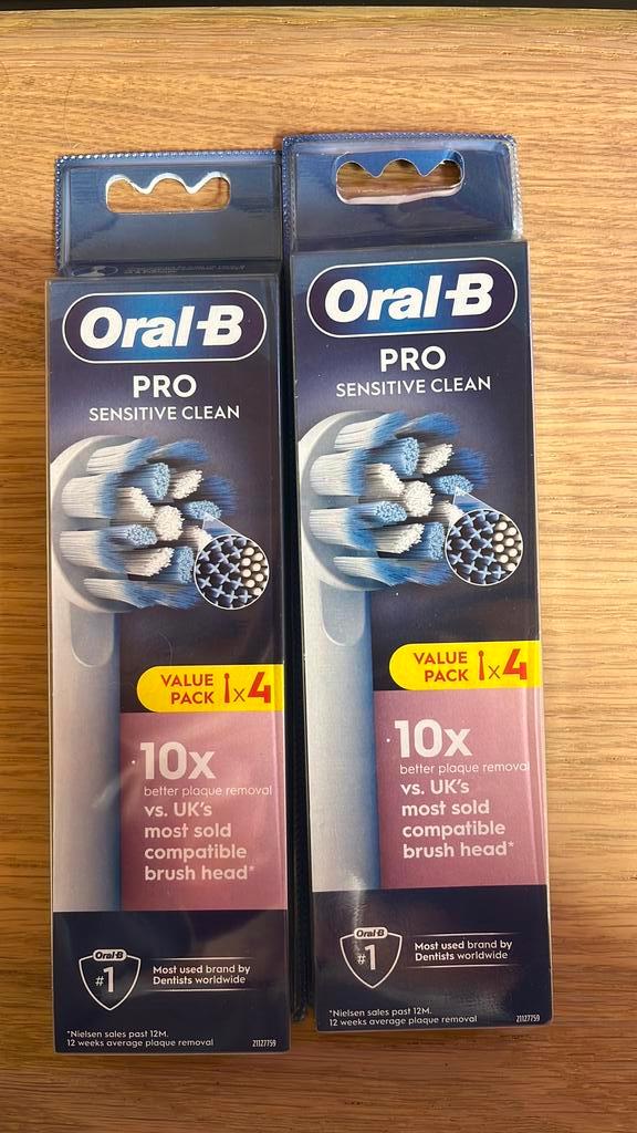 Oral B opzetborstels Sensitive Clean, Sieraden, Tassen en Uiterlijk, Uiterlijk | Mondverzorging, Nieuw, Opzetborstel, Ophalen of Verzenden
