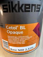 Sikkens cetol BL opaque zwarte dekkende beits(ral 9005) 2,5l, Ophalen of Verzenden, Nieuw, Acrylverf