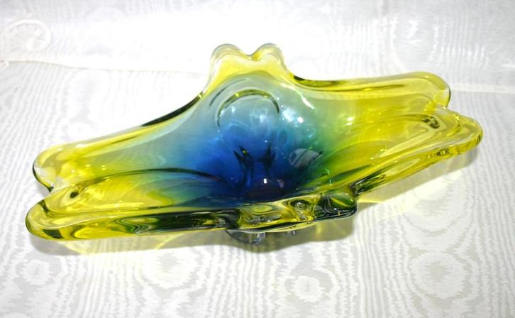 Fruitschaal kristal Val St. Lambert, Antiek en Kunst, Antiek | Glas en Kristal, Ophalen of Verzenden