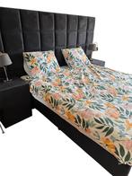 Boxspring 160x200 - Zo goed als nieuw!, Ophalen, Zwart, Tweepersoons, Zo goed als nieuw