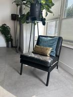 Vintage stoel, Huis en Inrichting, Stoelen, Ophalen, Gebruikt, Zwart, Leer