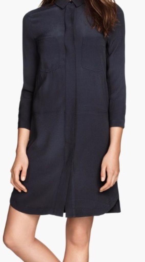 H&M blauw viscose overhemd jurkje maat 36 nieuw, Kleding | Dames, Jurken, Nieuw, Maat 36 (S), Blauw, Boven de knie, Ophalen of Verzenden