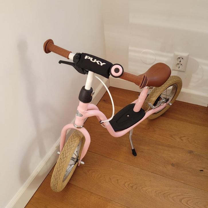 Puky loopfiets XL retro roze, Kinderen en Baby's, Speelgoed | Buiten | Voertuigen en Loopfietsen, Zo goed als nieuw, Loopfiets