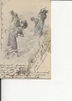 Sneeuwballengevecht 30 dec 1900, Verzenden, Voor 1920, Gelopen, Overige thema's