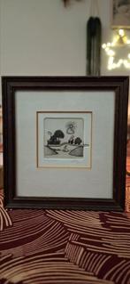 Unieke ets van Volker Kuhn 213/300, Minder dan 50 cm, Ophalen of Verzenden, Zo goed als nieuw, Minder dan 50 cm