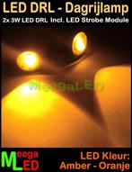 LED Auto Strobe set Oranje 2x 3W Zilver RF afstandsbediening, Auto diversen, Ophalen of Verzenden