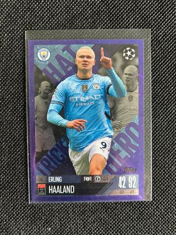 Voetbalkaartje Erling Haaland paarse parallel  beschikbaar voor biedingen