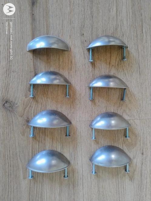 8 x RVS komgreep schelpgreep kastgreep, Huis en Inrichting, Keuken | Keukenelementen, Zo goed als nieuw, Minder dan 100 cm, Minder dan 50 cm