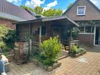 Blokhut / tuinhuis / schuurtje te koop, Tuin en Terras, Tuinhuizen, Ophalen, 250 tot 500 cm, 2 ramen, Met overkapping