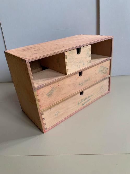 Houten ladekastje, ladenblok, 42x29x20,5cm, Huis en Inrichting, Kasten | Ladekasten, Gebruikt, Minder dan 100 cm, 25 tot 50 cm