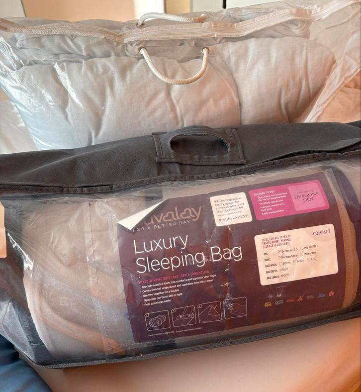 Duvalay slaapsysteem, Caravans en Kamperen, Slaapzakken, Zo goed als nieuw, Ophalen