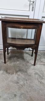 Antiek theekastje met glazen panelen, Antiek en Kunst, Antiek | Meubels | Kasten, Ophalen of Verzenden