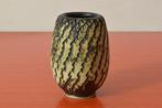 Retro vintage jaren 50 / 60 sgraffito berkenbast vaasje, Antiek en Kunst, Ophalen of Verzenden