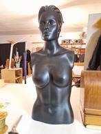 Zwarte etalagepop buste met hoofd, Hobby en Vrije tijd, Ophalen, Gebruikt, Paspop