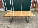 Houten eettafel, Gebruikt, Glas, Vijf personen of meer, 150 tot 200 cm