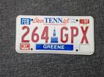 Kentekenplaat Tennessee USA Nummerplaat nummerbord License, Verzamelen, Ophalen of Verzenden, Gebruikt, Auto's