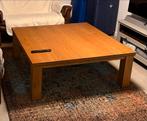 Houten Salontafel 1x1m, Huis en Inrichting, Tafels | Salontafels, Ophalen, Gebruikt, 100 tot 150 cm, 50 tot 100 cm