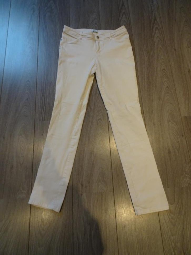 Leuke witte broek jeans spijkerbroek skinny 38 Jessica C&A, Kleding | Dames, Broeken en Pantalons, Zo goed als nieuw, Maat 38/40 (M)