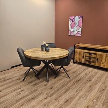 Eettafel Mangohout | Rond | 150cm | MOEDERDAG ACTIE!! beschikbaar voor biedingen