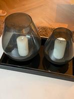 Grijs/zwart Plateau t.e.a.b., Huis en Inrichting, Woonaccessoires | Kandelaars en Kaarsen, Ophalen, Overige materialen, Zo goed als nieuw