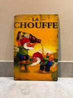 Mancave Bar Café Wanddecoratie metalen bordje La Chouffe, Verzamelen, Ophalen of Verzenden, Zo goed als nieuw, Reclamebord, Plaat of Schild