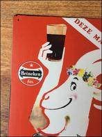 HEINEKEN Bokbier Metalen Wandbord bockbier bier bord, Verzamelen, Biermerken, Ophalen of Verzenden, Nieuw, Reclamebord, Plaat of Schild