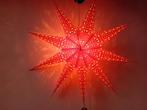Papieren kerstster rood, incl. elektra, Diversen, Kerst, Ophalen of Verzenden, Nieuw